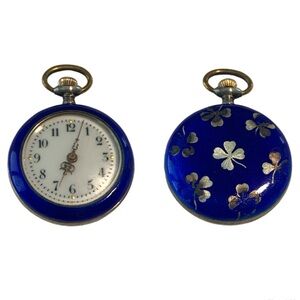 Vintage Women’s K&L and Argent Dore Silver 800 Swiss Pocket Watch (Not Working)
